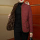 Mother's cotton-padded coat winter new style plus velvet and thickened temperament noble cotton-padded jacket middle-aged and elderly women's large size cotton-padded coat stand collar