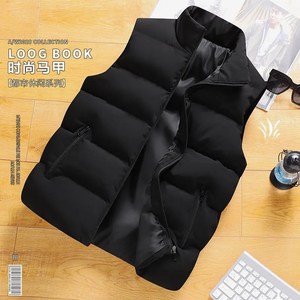 Plel cotton vest Men's autumn and winter new large size rhodilers sleeveless cotton jacket vest and thick couple sports horse clip jacket