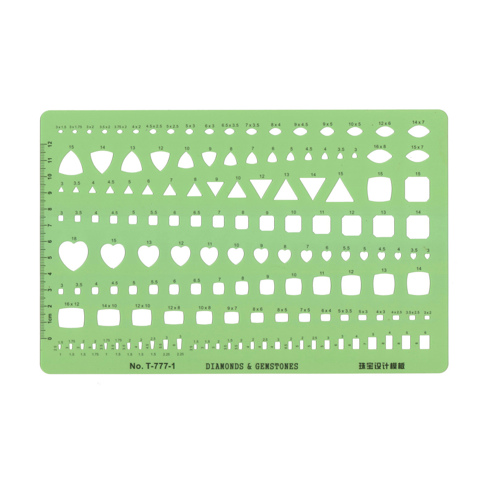 PINTAMI JEWELRY DESIGN 777-1-2 템플릿 눈금자 손으로 그린 ??눈금자 89M 얇은 눈금자 부드러운 눈금자는 360도 구부릴 수 있습니다 -