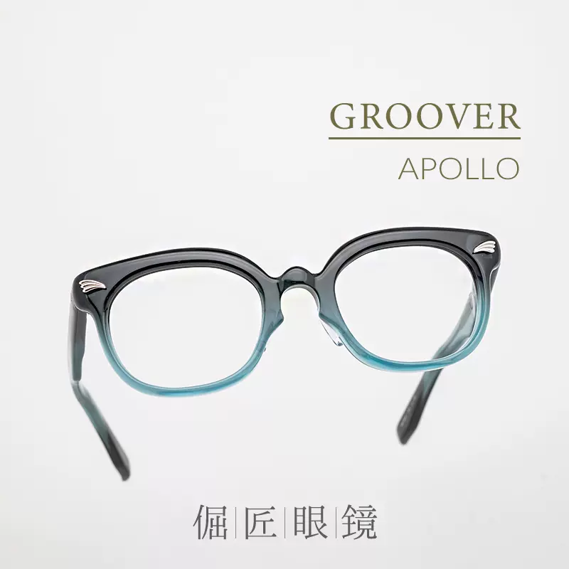 倔匠眼镜GROOVER日本手工作APOLLO 经典美式复古方框板材镜架-Taobao