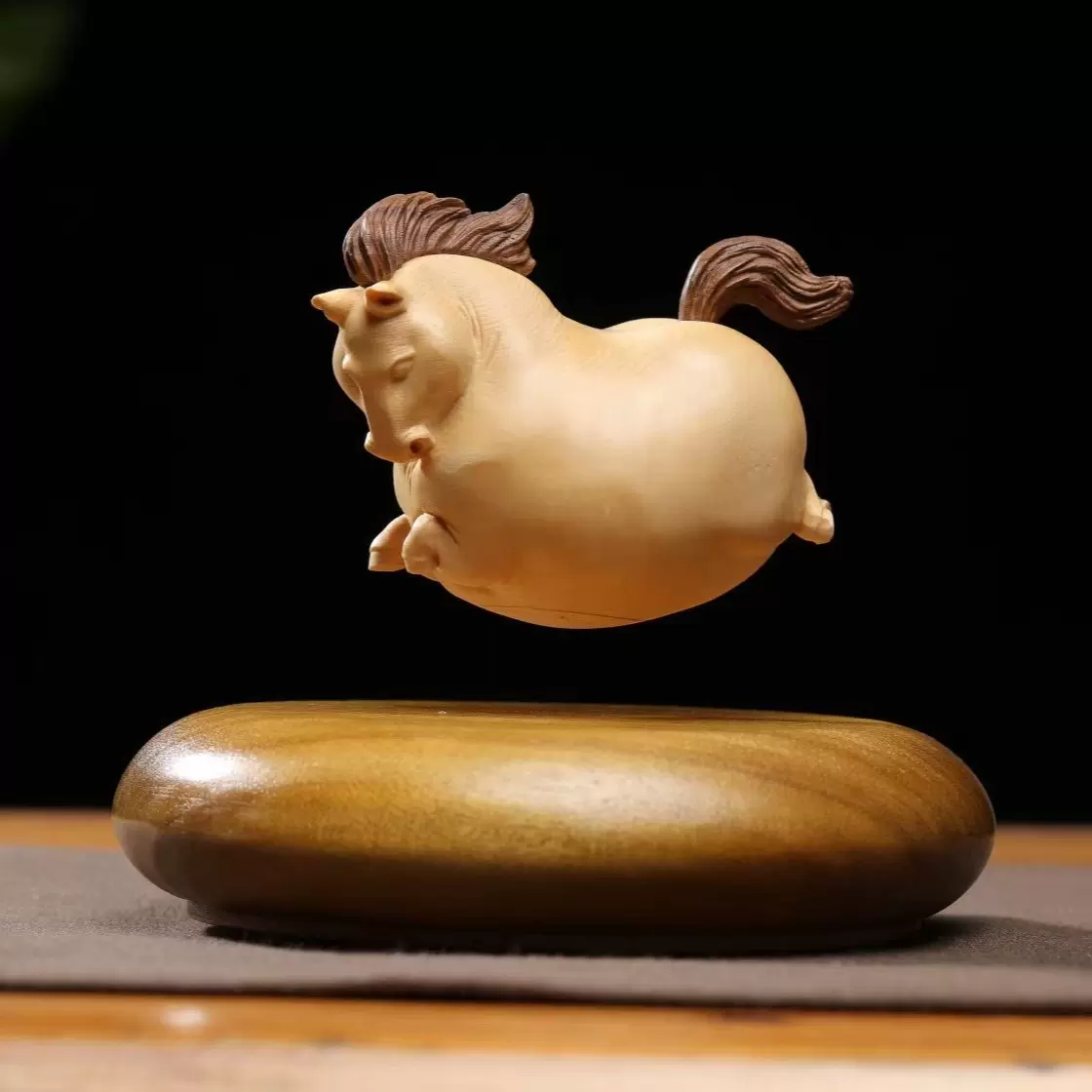 黄楊木彫 関公武財神像 工芸品 置物 黄楊木彫 関公武財神像 工芸品 置物