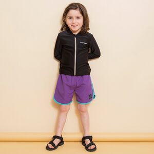 
Kiddielove Japan purchasing agent children's clothing Br. uv long-sleeved zipper swimsuit swimsuit two-piece set