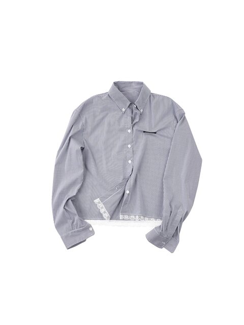 Lin Rou Rou Striped Long Sleeve Top Women's Spring 2025 New Style LG5ZA0360