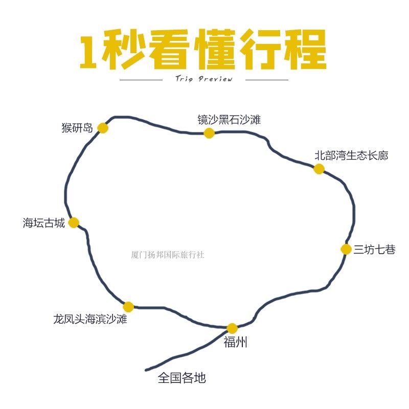 福州平潭旅游3天2晚8/15人纯玩小团三坊平潭岛猴研岛北部湾北港村