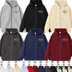 Ucla University Sweatshirt, University of California, Los Angeles Zip-Up Sweatshirt, Graduation International Student Jacket, Autumn and Winter Wear