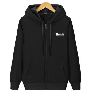 Spring and autumn and winter men with fertilizer increase zipper cotton sweater plus velvet thickened fat, loose casual hooded cardigan jacket
