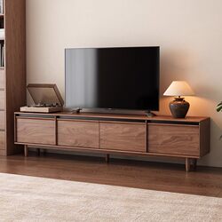 Yangman New Model Storage Cabinet Integrated Cabinet Solid Wood Vintage Style Tv Cabinet Coffee Table Set for Living Room Home Use 2026