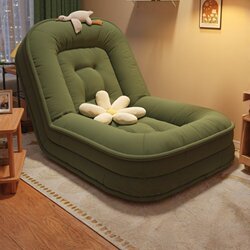 Zuomu Human Dog Bed Lazy Sofa, Convertible for Sleeping and Lounging, Fabric Tatami Folding Sofa for Balcony or Bedroom, Single Small Sofa