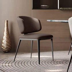 Welcome to the Italian-Style Minimalist Dining Chair, Modern and Simple with a High-End Feel, Nordic Light Luxury Dining Table and Chair, Living Room Stool