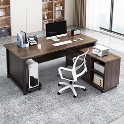 Majestic Computer Desk, Desktop Office Desk, Simple Office Desk and Chair Set, Simple Study Desk, Executive Desk, Staff Desk