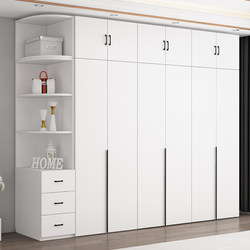 New 2026 Hot-Selling Wardrobe for Bedroom Home Use, 60cm Deep Storage Large Wardrobe, Ecological Board Hanging Clothes Combination Cabinet