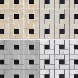 Retro Patterned Limestone Mosaic Tiles for Bathroom, Kitchen, Dining Room, Cafe, Clothing Store, Background Wall, and Floor Tiles