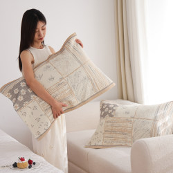 100% Pure Cotton Gauze Pillow Covers, a Pair of All-Cotton Sweat-Absorbent and Breathable Household Pillow Covers, Simple and High-End Pillow Covers