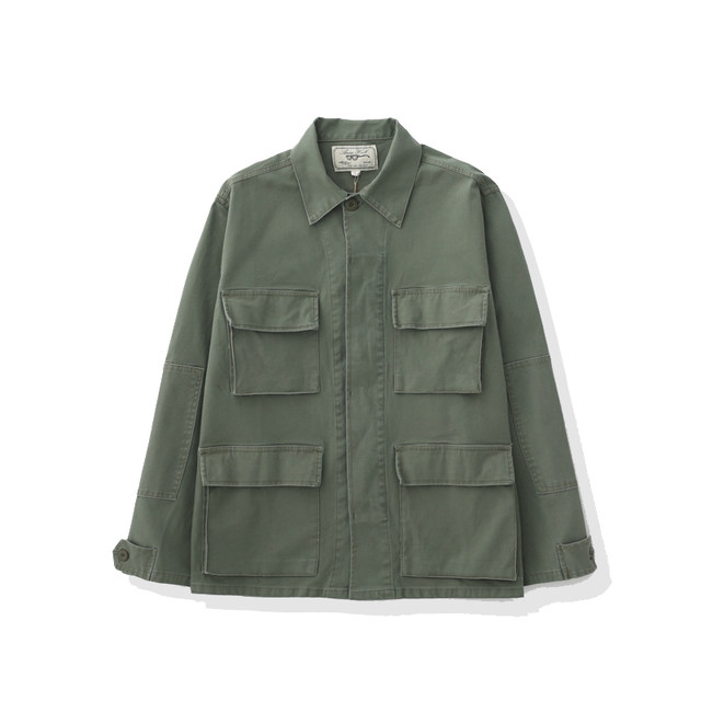 AnniehallArmyBDUJacket three-color old military uniform four-pocket jacket