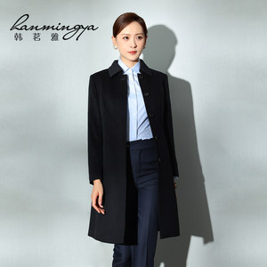 
Han Mingya men's and women's bank work clothes coat women's winter professional civil servant manager high-end wool woolen coat winter