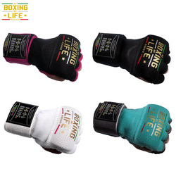 Noboxingnolife Boxing Bandage Gel Integrated Hand Protector Muay Thai Fighting Training Lazy Quick Hand Wrapping Bandage