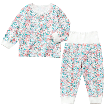 Baby autumn clothes and autumn pants suits for spring and autumn belly protection children's underwear pure cotton boy and girl baby base clothes pajamas autumn and winter