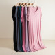 Modal V -neck short -sleeved long skirt Female summer thin cooling nightdress large size loose outer wearing casual skirt dress