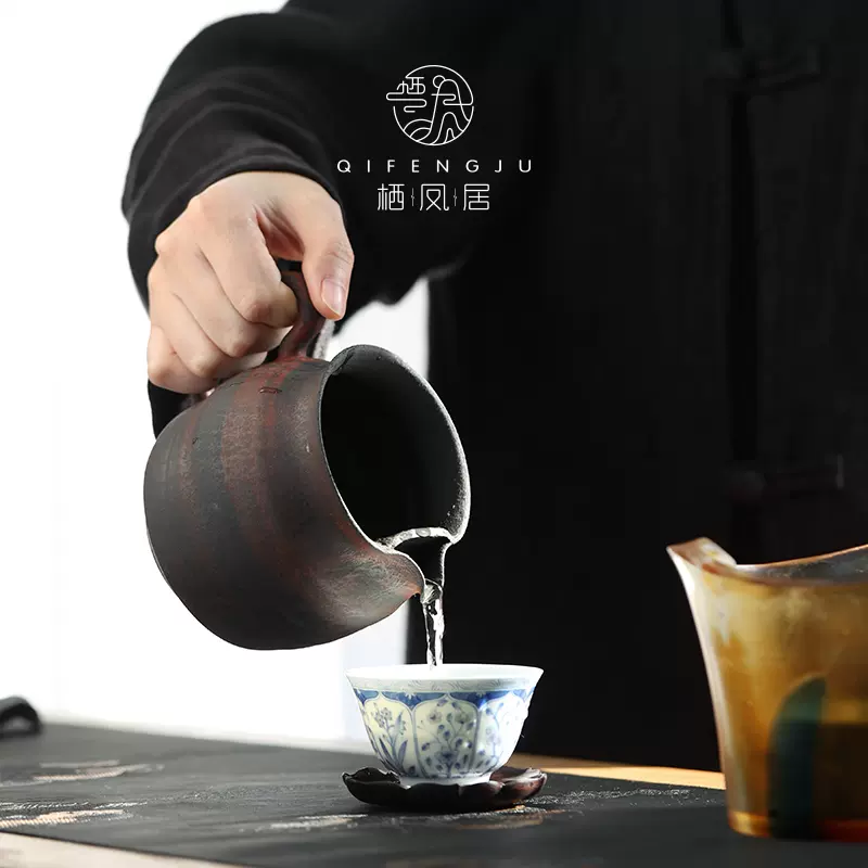 茶道具 岩泥蓮葉承壺 新品未使用 hn904, 般若勘溪作蓮葉鐵壺約1.3L 鐵壺
