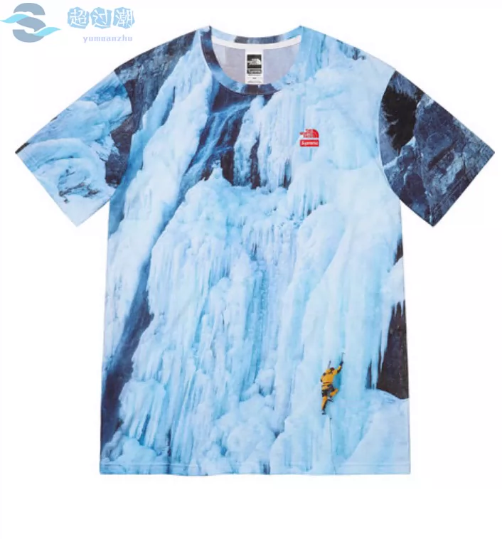 现货Supreme The North Face Ice Climb Tee 雪山T恤短袖