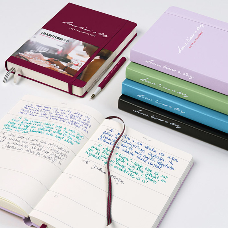 독일 LEUCHTTURM1917 등대 노트 5년 5년 시간 일기 수입 A5 핸드북-