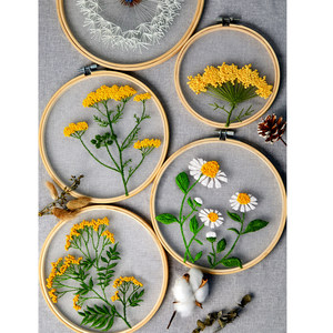 
Embroidery DIY material bag beginner self-embroidery children student handicraft lesson homemade material gift embroidery set