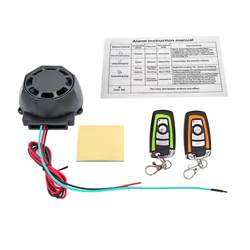 Universal 12V Motorcycle Alarm, Vibration Alarm, Car Locator, Sensitivity Adjustment, Double Flash, Anti-Wire Cutting, Optional Integrated