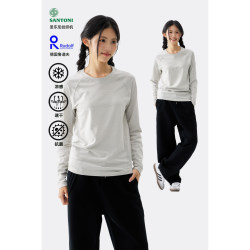 Enhm Sports Fitness Mvt Tight-Fitting Quick-Drying Long-Sleeved T-Shirt for Men and Women in Autumn and Winter Outdoor Antibacterial Moisture-Absorbing Jacquard Quick-Drying Clothing