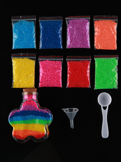 Botella De Arena De Colores | | Set De Arte DIY Para Botellas De Arena Coloridas - Manualidades Creativas Para Niños