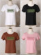 Yizhi Manor 2025 summer new pink loose short short sleeve T-shirt base shirt embroidered women's top 2251501