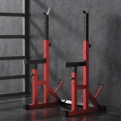 Home-Use Bench Press Rack with Separate Barbell Weight Bench, Multifunctional Squat Protection, Commercial Fitness Equipment Integrated Protection Rack