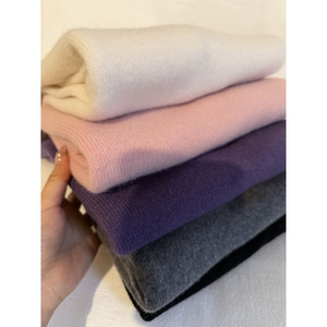 
'Aurora Sweater' 10 cashmere 90 sheep wool ~ seamless all-in-one soft and waxy warm sweater (will pill)