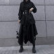 Spring and Autumn Skirts for Women 2025 New Shirts High Waist Irregular Yamamoto Design Sense Dark Style Long Skirt for Women Retro
