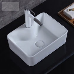 Countertop Basin, Square Wash Basin, Bathroom Wash Basin, Ceramic Round Wash Basin, Small Size Single Hole Single Basin