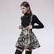 Retro strap skirt for women in spring and autumn sexy skirt waist slim and fluffy skirt short skirt pleated skirt waist tucked skirt
