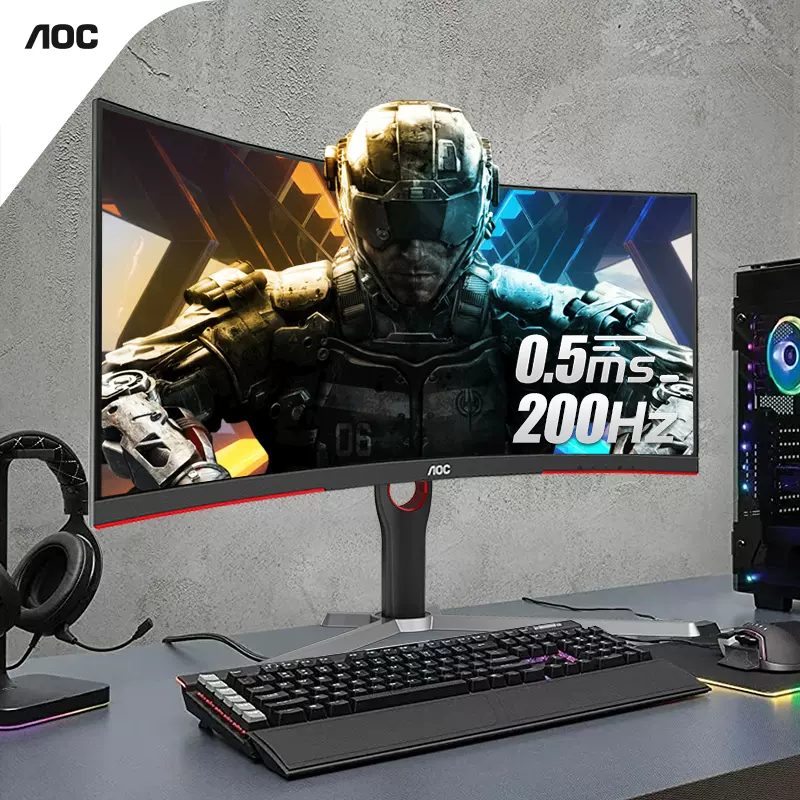 Aoc Cq30g3z曲面带鱼屏30英寸0hz电竞台式电脑显示器165屏幕27 Taobao