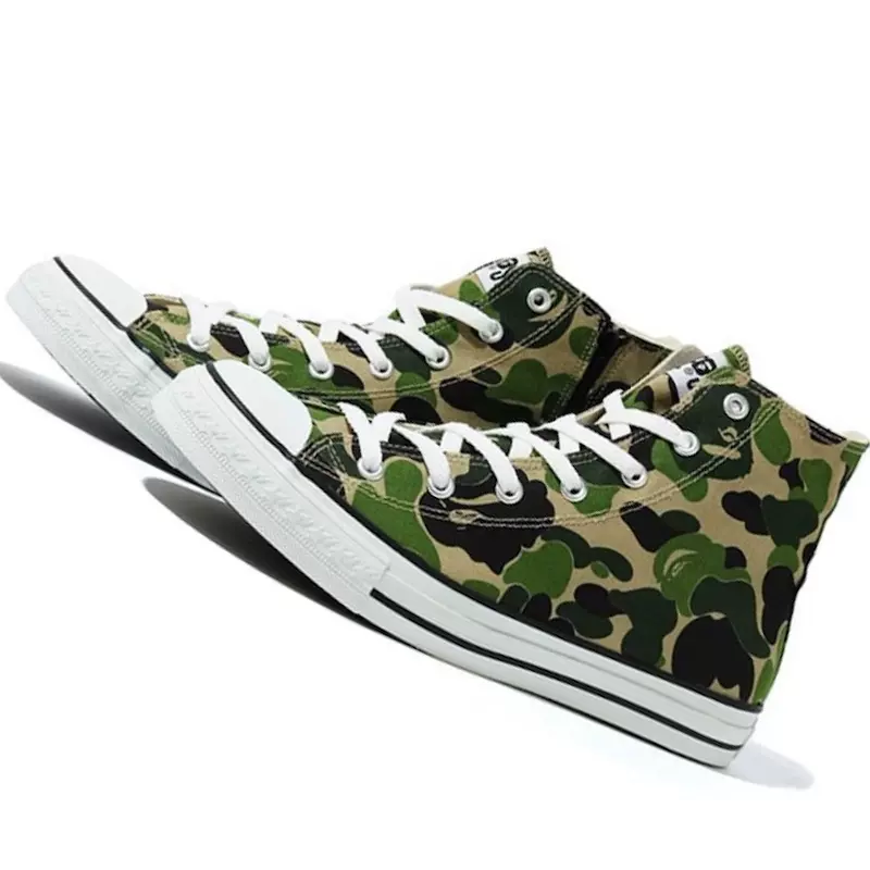 BAPE 鞋子迷彩帆布鞋高帮鞋啦啦日本代购ABC CAMO APE STA HI-Taobao