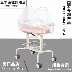 Postpartum Care Center, Hospital-Grade Baby Crib, Same Model, Adjustable, Mobile, Tiltable, Transparent Baby Bed Stroller