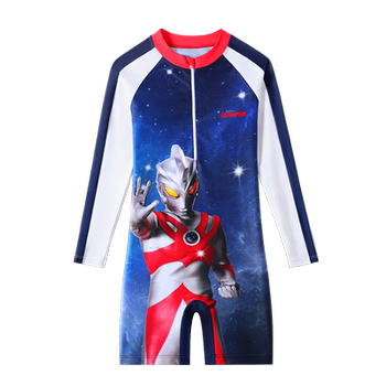 Classic Ultraman Children's Swimsuit Lianhe Sunscreen Boys Swimsuit New Small Promise Training Boy Swimsuit