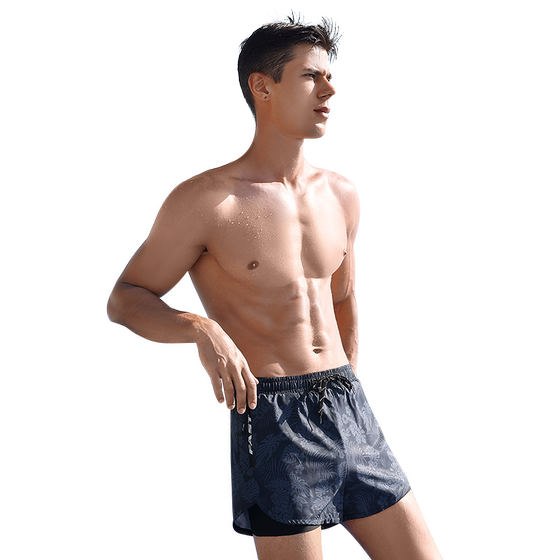 
Swimming trunks for men's embarrassment 2025 new male large size professional swimming equipment full set of swimming goggles swimming cap three-piece set