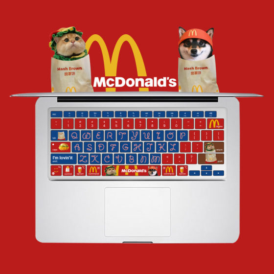 
Applicable to MacBook silicone keyboard membrane m2pro13 protection air apple 15 laptop 14 computer hamburger cat