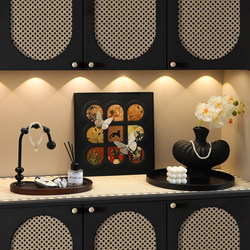 Medieval-Style Entryway Shoe Cabinet, Key Storage, Entrance Hall Ornament, High-End Niche Tv Cabinet, Home Decoration