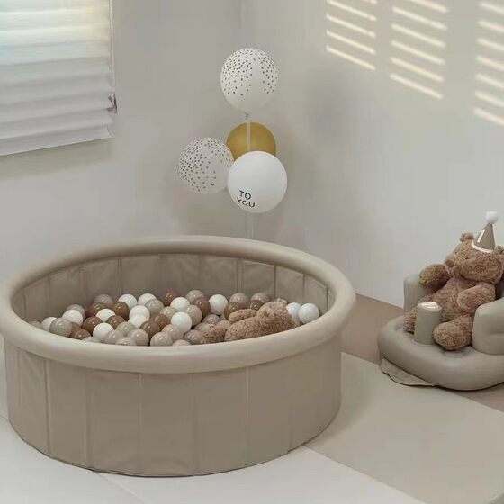 
Korean version of children's ocean ball pool household baby indoor folding bobo pool baby inflatable toy thickened playground pool