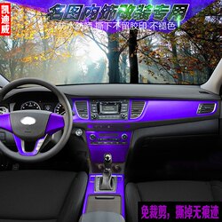 Suitable for 14-20 Models of Hyundai Mistra Interior Decoration Accessories, Interior Modification, Center Console Carbon Fiber Stickers