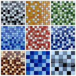 Crystal Glass Mosaic Blue Swimming Pool Mosaic Black and White Gray Red Green Coffee Mosaic Shower Room Pool