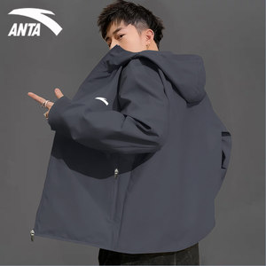 
ANTA Jacket Men's Jacket Water-Repellent 2026 New Spring and Autumn Men's Velvet Jacket Flagship Store Sportswear