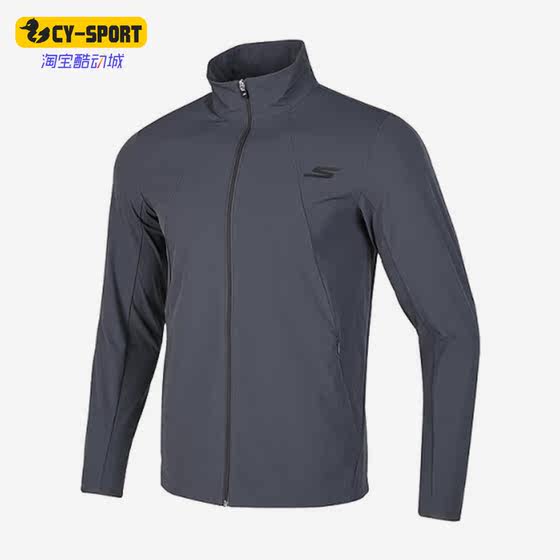 
Skechers/Skechers genuine new men's windproof sports woven jacket P423M054-00W5