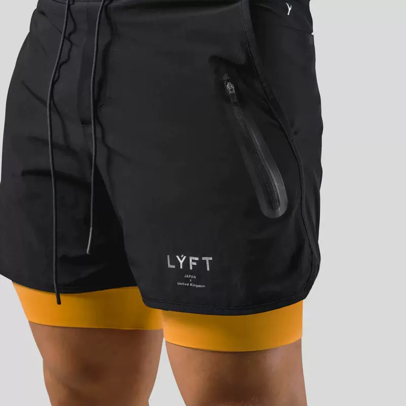 LYFT Running Shorts Men 2 In 1 Double-deck Quick Dry Sport-Taobao