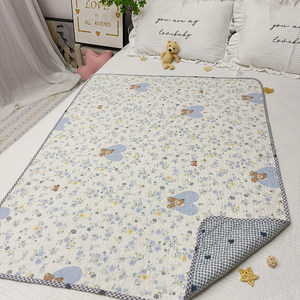 
Korean pure cotton mattress baby small mattress four season mattress cover Korean quilted mattress sleeping pad close-fitting thin mattress