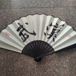 10inch Yellow Crane Tower Fan Wuhan Tourism Folding Fan Scenic Area Red Wall Internet-Famous Photo Prop Fan Ancient Style Calligraphy Folding Fan